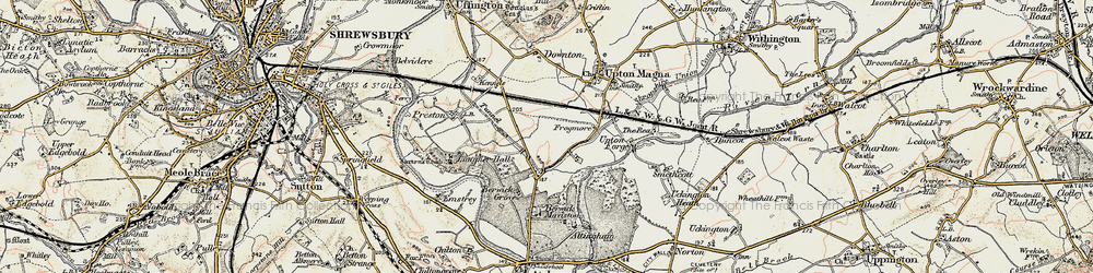 Old map of Berwick Wharf in 1902