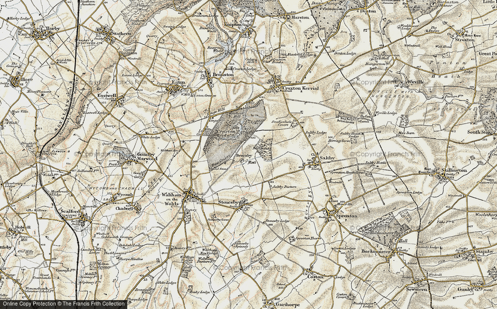 Old Map of Bescaby, 1902-1903 in 1902-1903