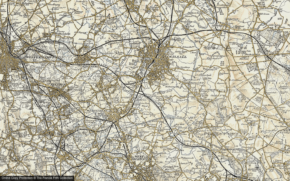 Old Map of Bescot, 1902 in 1902
