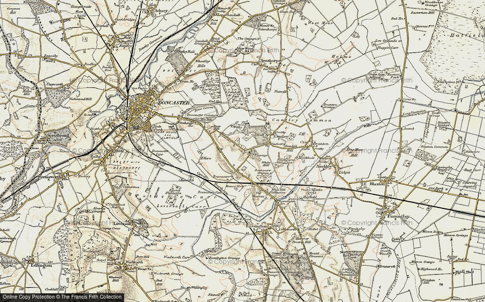 Old Map of Bessacarr, 1903 in 1903
