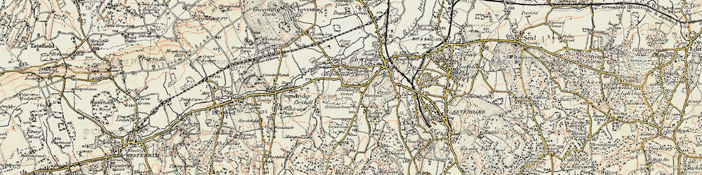 Old map of Bessels Green in 1898