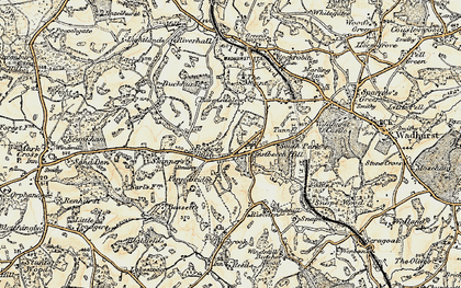 Old map of Best Beech Hill in 1898