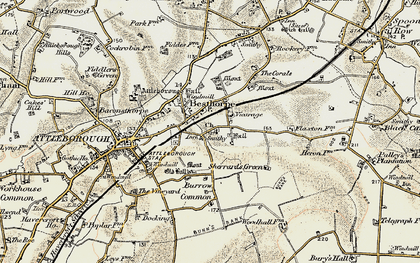 Old map of Besthorpe in 1901-1902