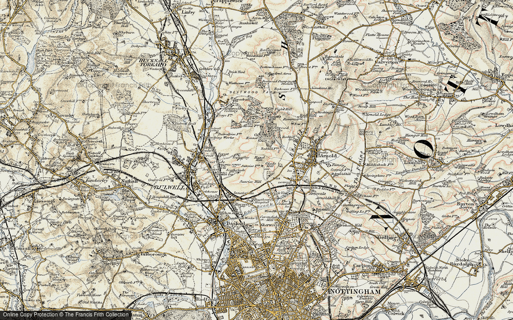 Old Map of Bestwood, 1902-1903 in 1902-1903
