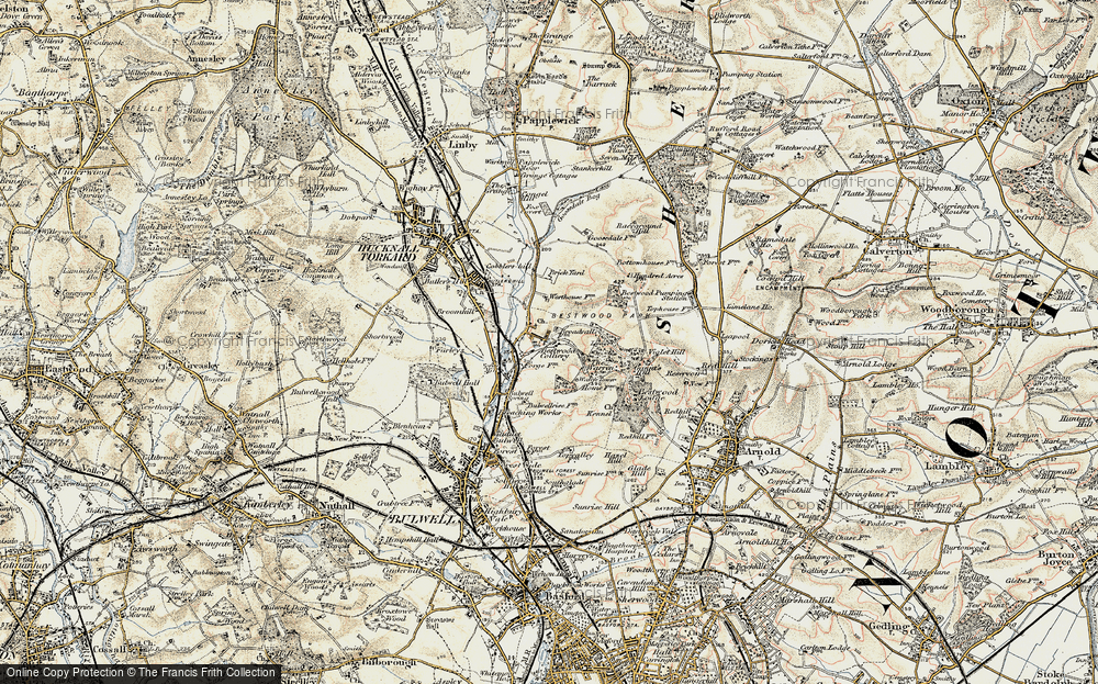 Old Map of Bestwood Village, 1902 in 1902