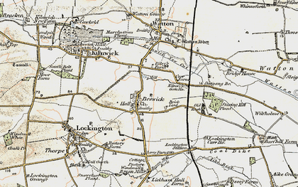 Old map of Wilfholme in 1903