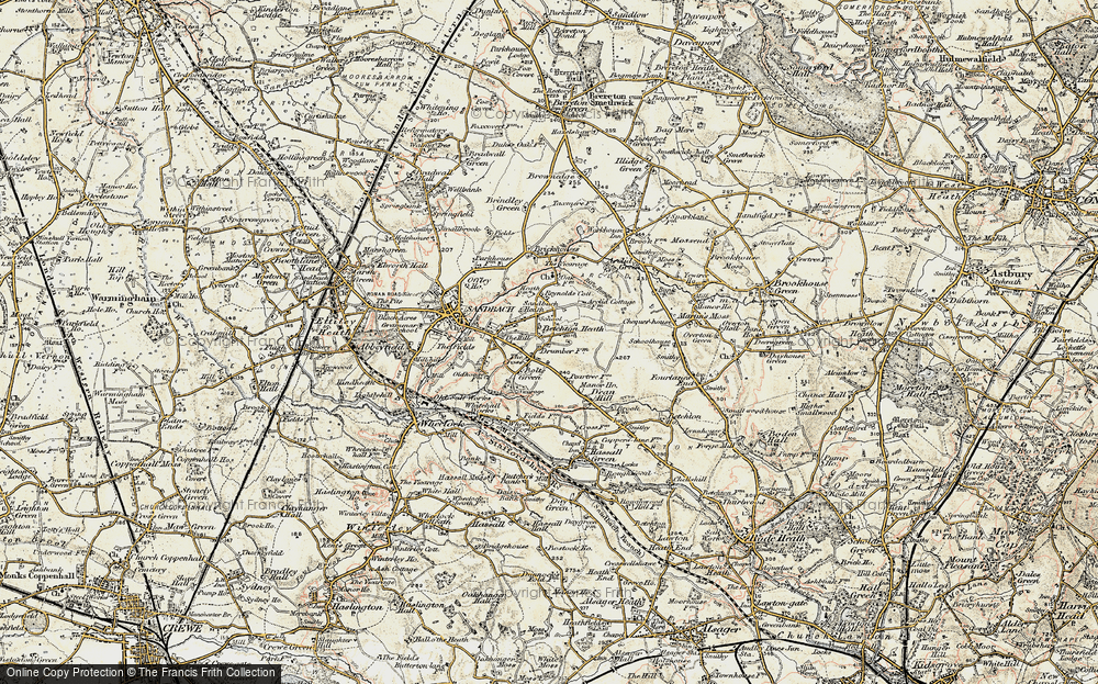 Old Map of Betchton Heath, 1902-1903 in 1902-1903