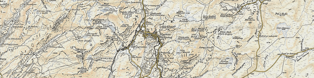 Old map of Bethania in 1903