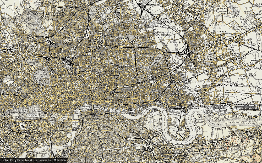 Old Map of Bethnal Green, 1897-1902 in 1897-1902