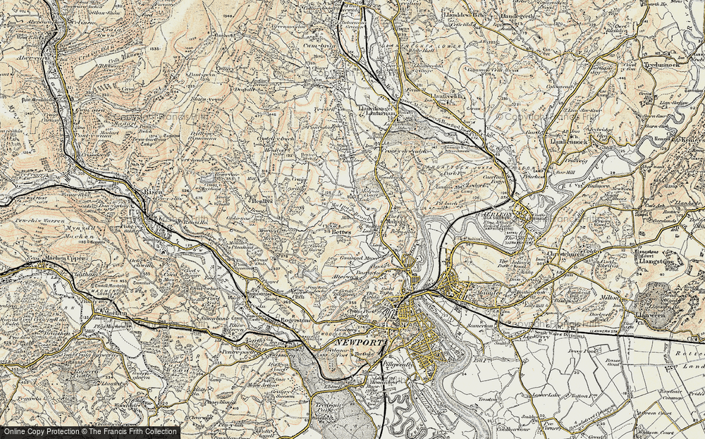 Old Map of Bettws, 1899-1900 in 1899-1900