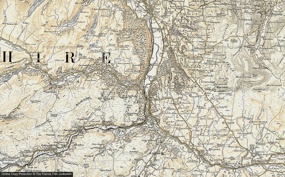 Old Map of Betws-y-Coed, 1902-1903 in 1902-1903