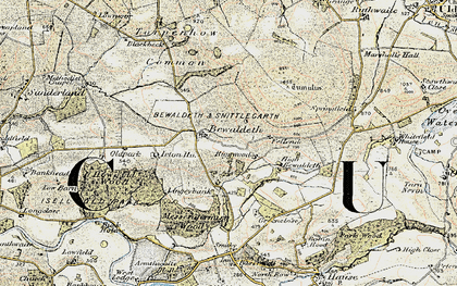 Old map of Binsey in 1901-1904