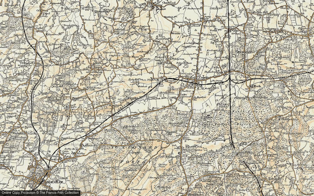 Old Map of Bewbush, 1898-1909 in 1898-1909