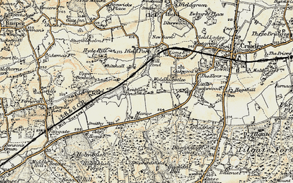 Old map of Bewbush in 1898-1909