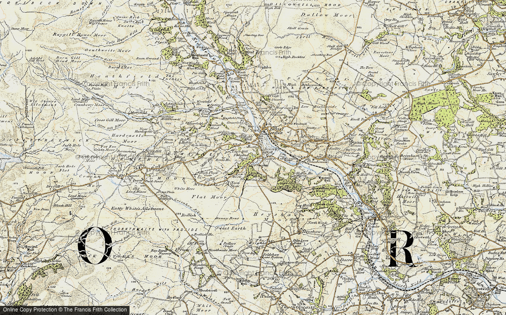 Old Map of Historic Map covering Benny Bent in 1903-1904