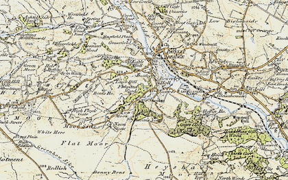 Old map of Bewerley in 1903-1904