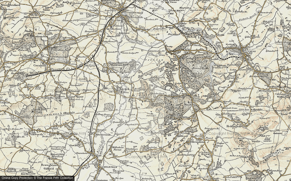 Old Map of Bewley Common, 1899 in 1899