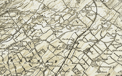 Old map of Williamrig Cottage in 1901-1904