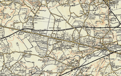 Old map of Bexleyheath in 1897-1902