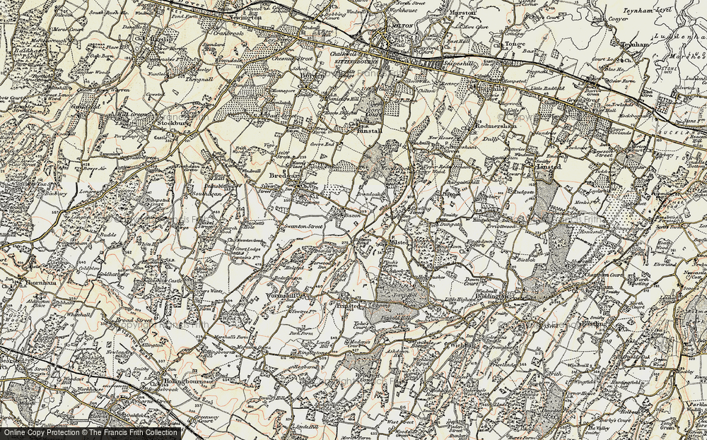 Old Map of Bexon, 1897-1898 in 1897-1898