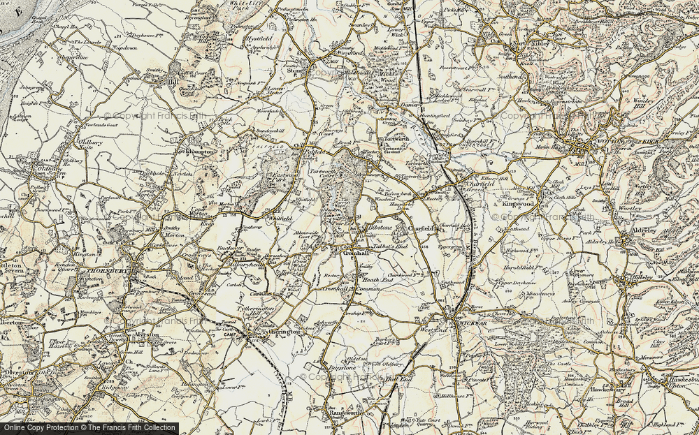 Old Map of Bibstone, 1899 in 1899