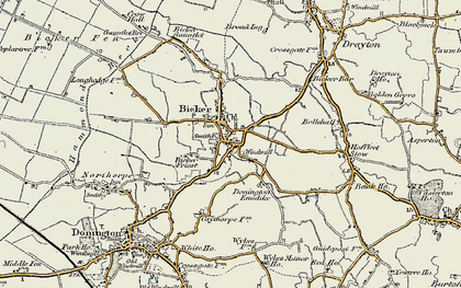 Old map of Bicker Friest in 1902-1903