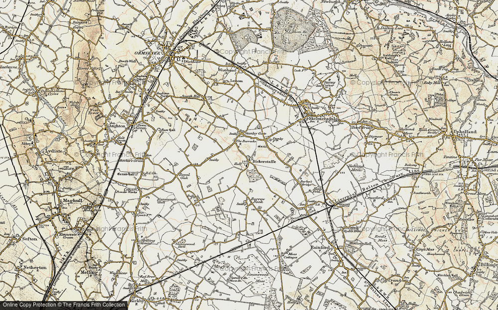 Old Map of Bickerstaffe, 1902-1903 in 1902-1903