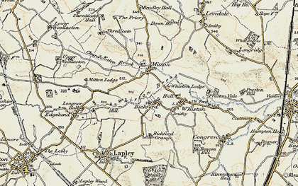 Old map of Bickford Grange in 1902