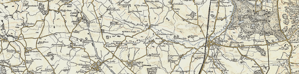 Old map of Bickford Grange in 1902