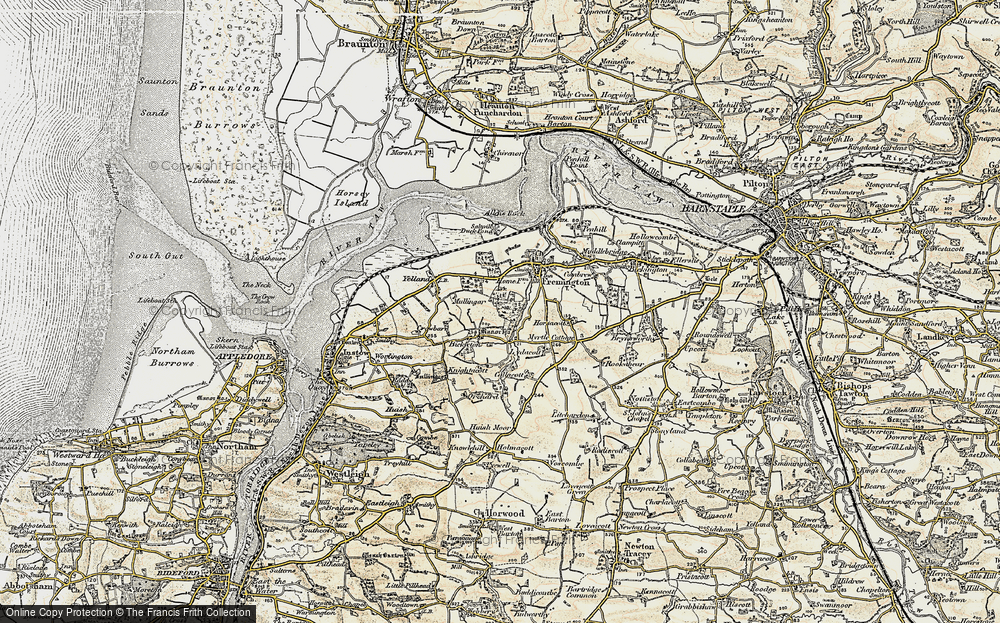 Old Map of Bickleton, 1900 in 1900