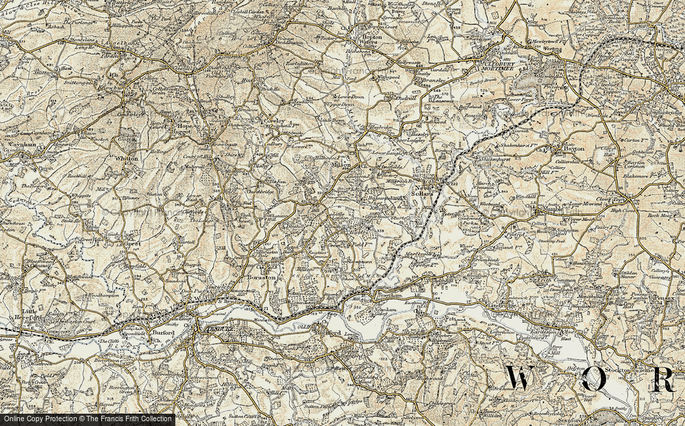 Old Map of Bickley, 1901-1902 in 1901-1902