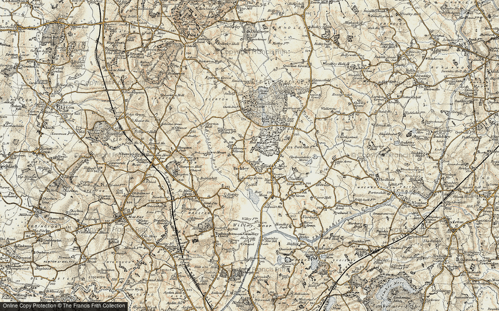 Old Map of Bickley, 1902 in 1902