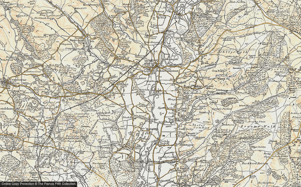 Old Map of Bickton, 1897-1909 in 1897-1909