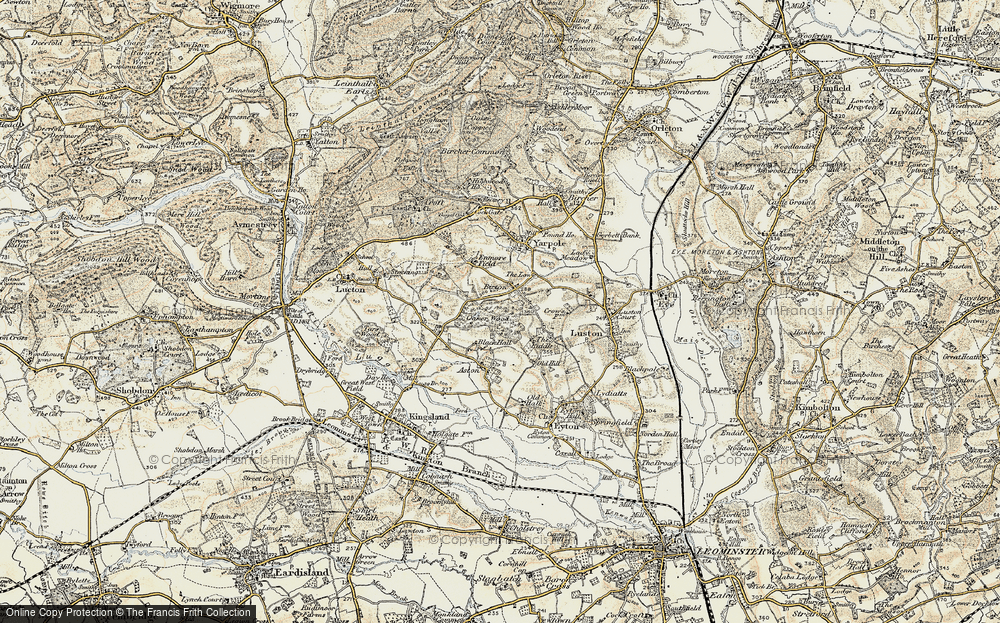 Old Map of Bicton, 1900-1903 in 1900-1903