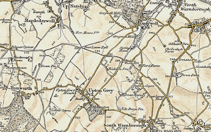 Old map of Bidden in 1900