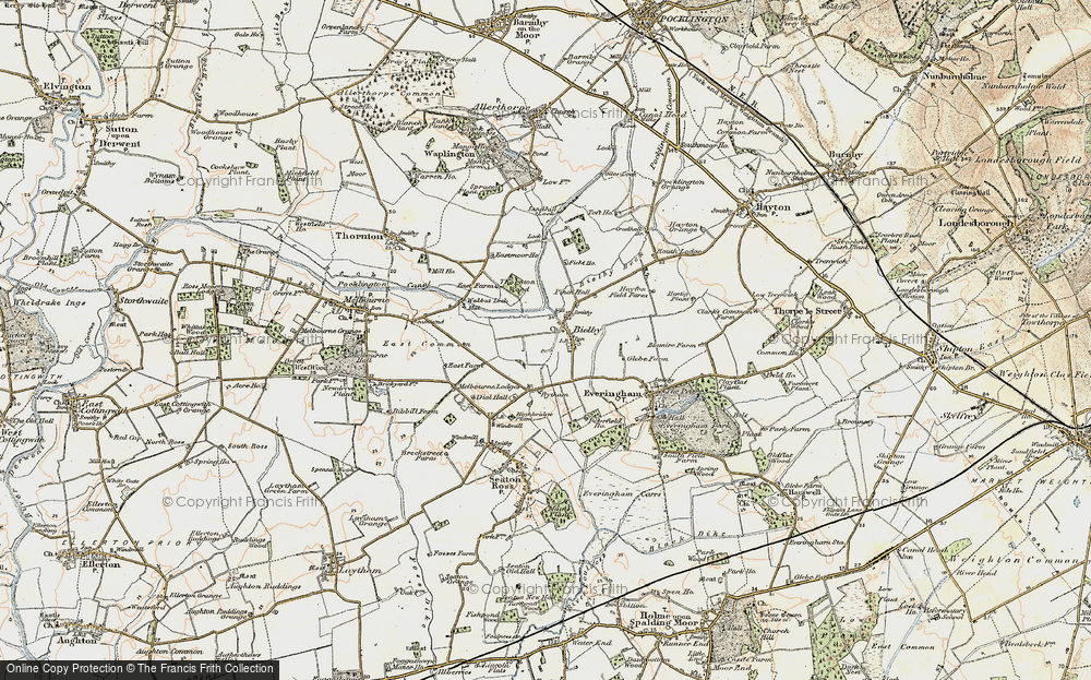 Old Map of Bielby, 1903 in 1903