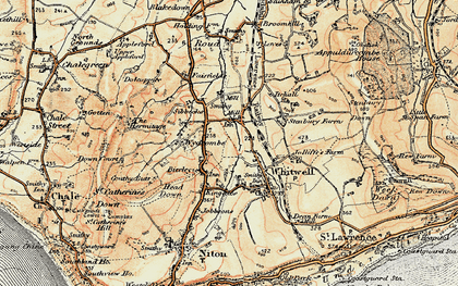 Old map of Wydcombe in 1899