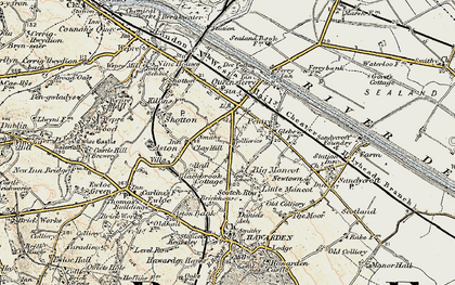 Old map of Big Mancot in 1902-1903