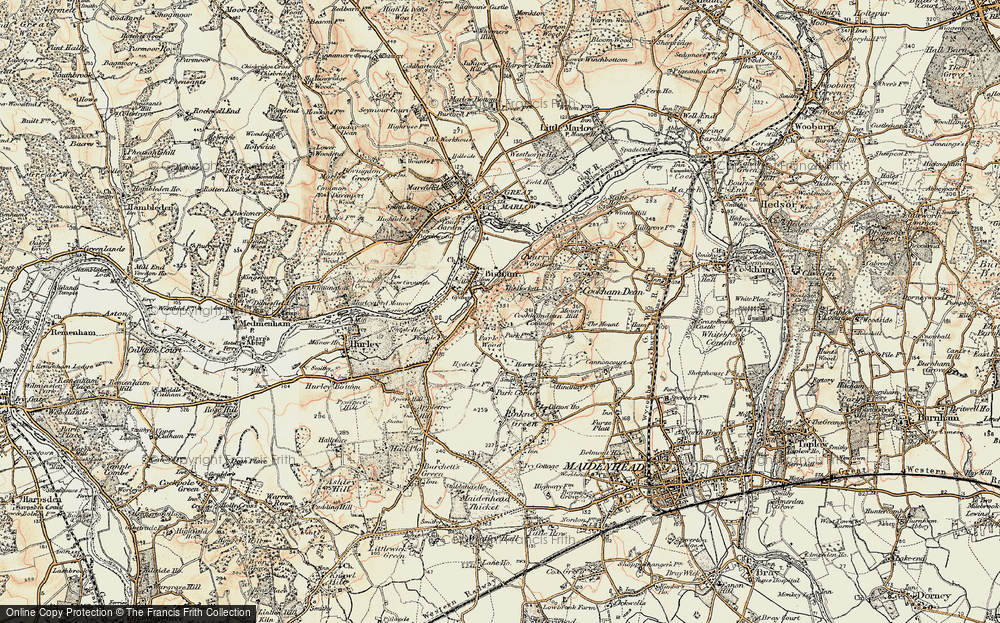 Old Map of Bigfrith, 1897-1909 in 1897-1909