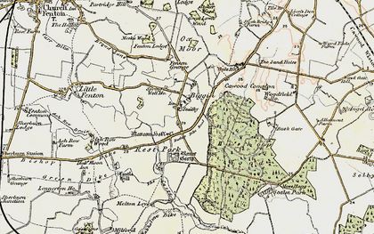 Old map of Bishop Wood in 1903
