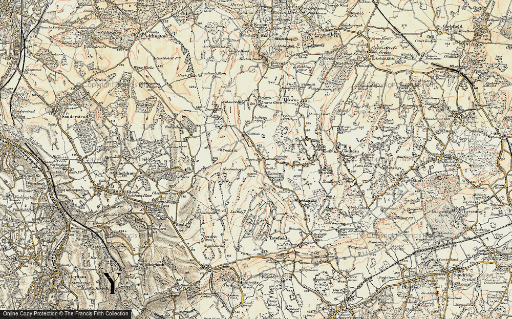 Old Map of Biggin Hill, 1897-1902 in 1897-1902