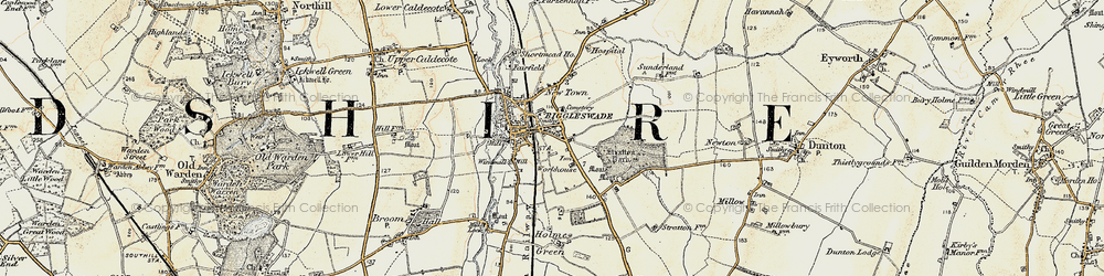 Old map of Biggleswade in 1898-1901