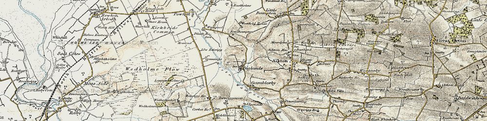 Old map of Biglands in 1901-1904