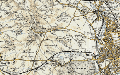 Old map of Bilborough in 1902-1903