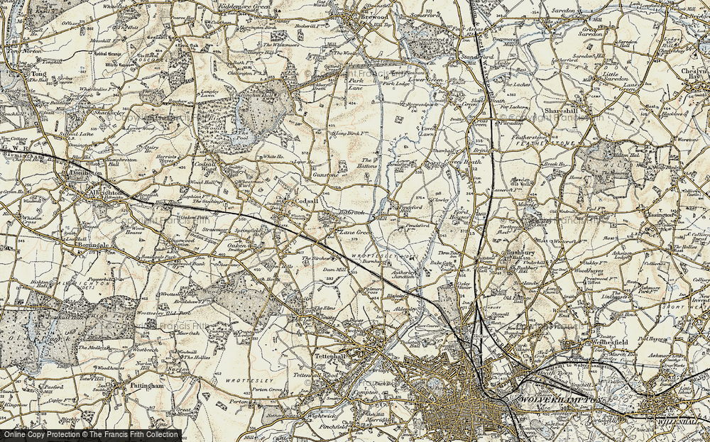 Old Map of Bilbrook, 1902 in 1902