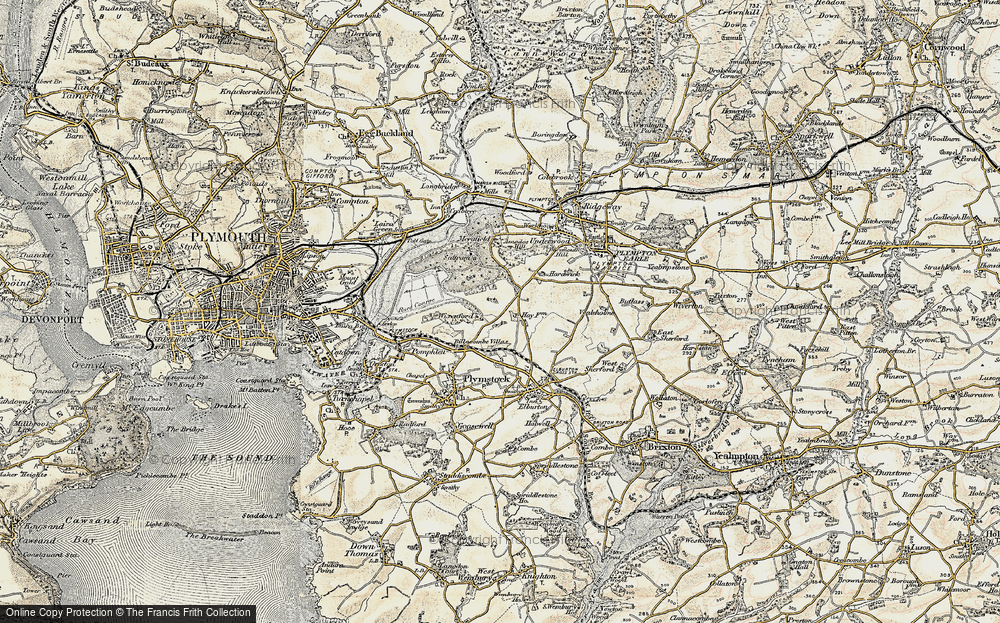 Old Map of Billacombe, 1899-1900 in 1899-1900