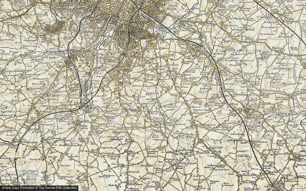 Old Map of Billesley, 1901-1902 in 1901-1902
