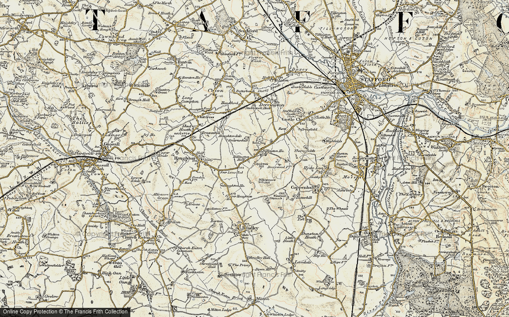 Old Map of Historic Map covering Berry Ring in 1902