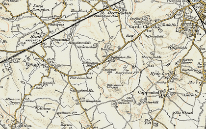 Old map of Billington in 1902