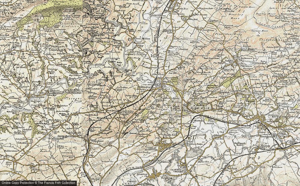 Old Map of Billington, 1903-1904 in 1903-1904